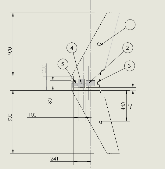 Conceptual sketch of the flying wing