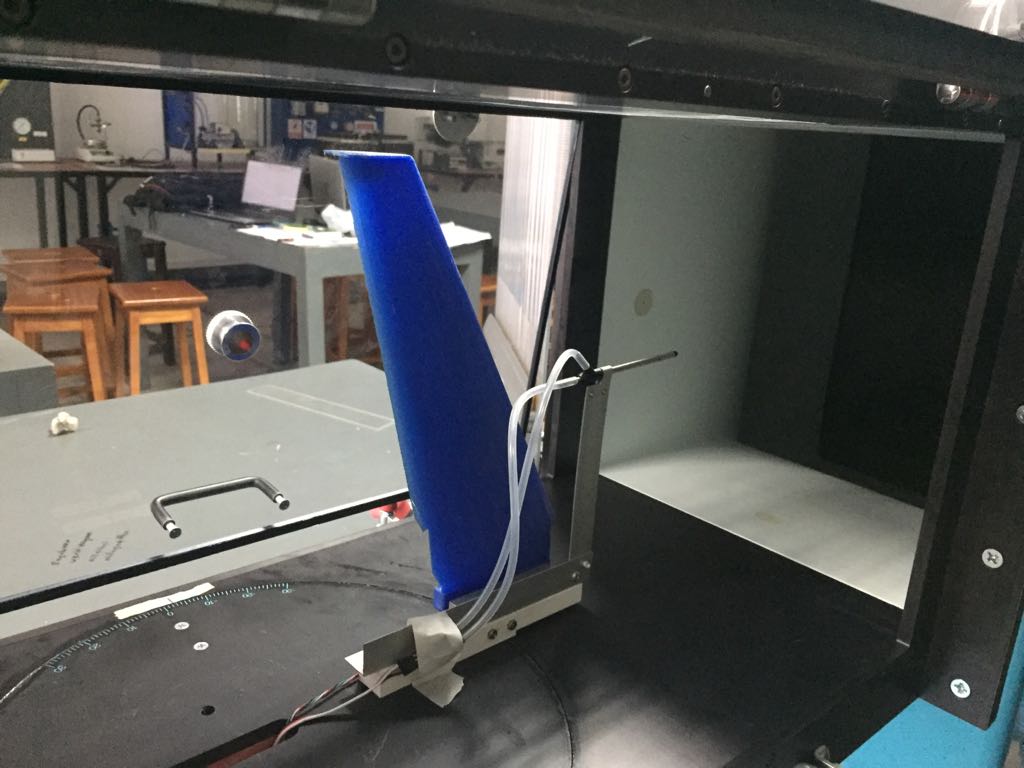Wind tunnel test setup